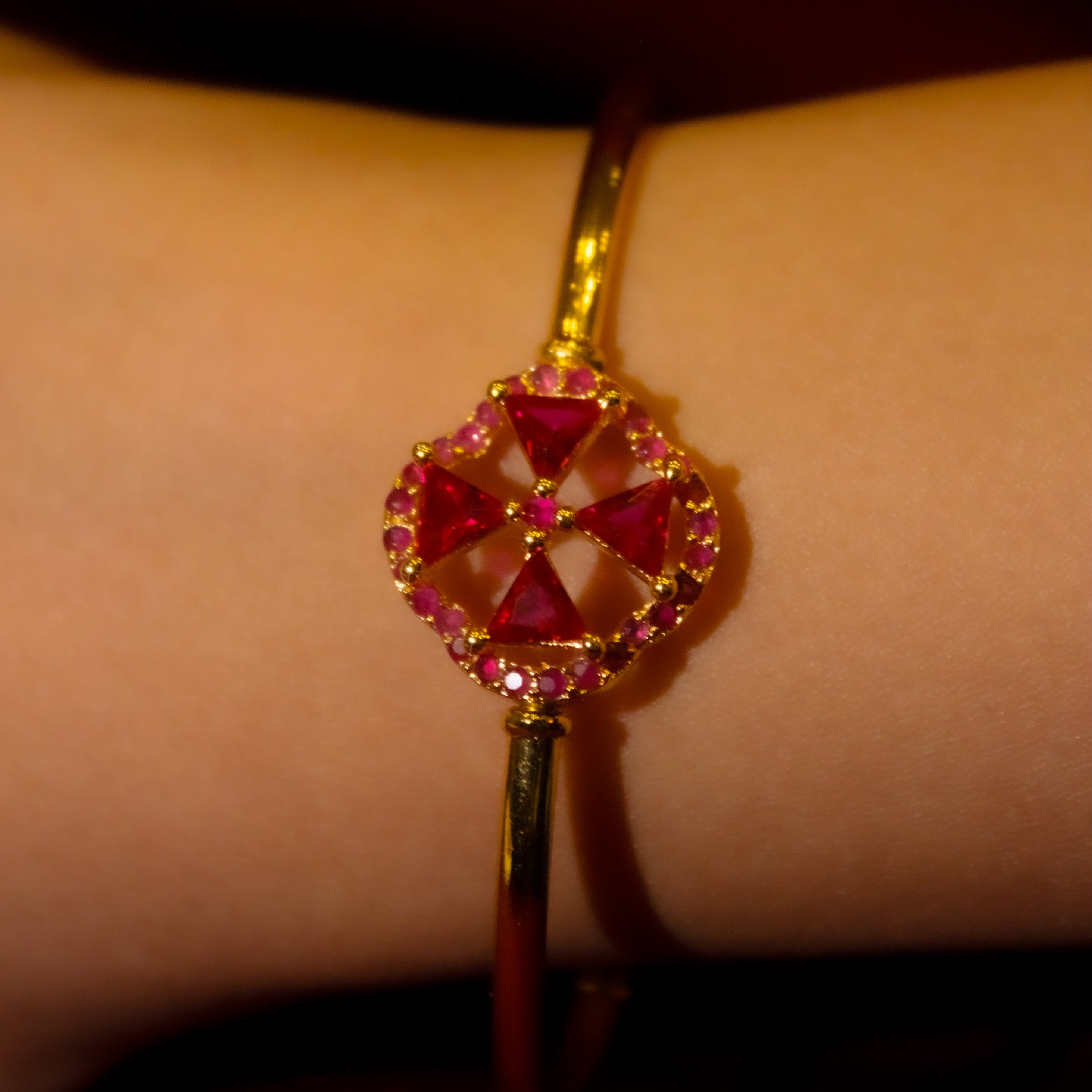 Rumi Rouge Cuff Bracelet