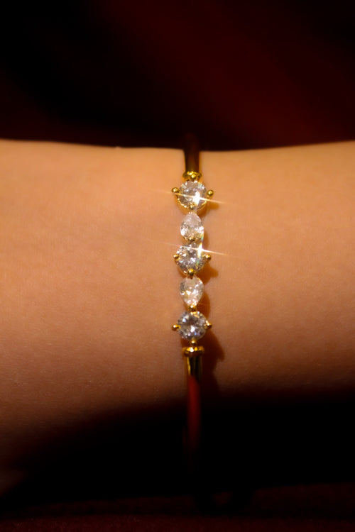 Crystal Gems Cuff  Bracelet