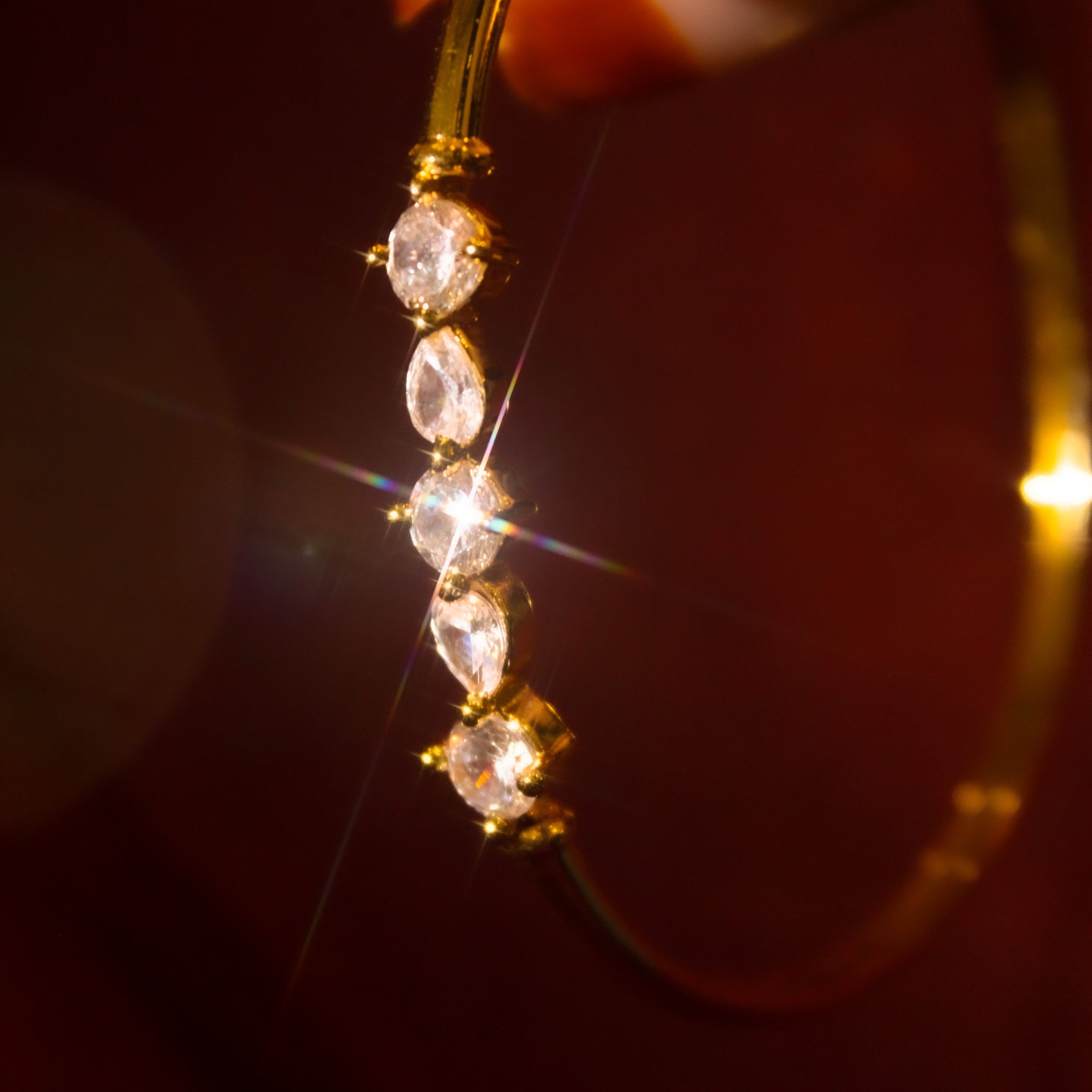 Crystal Gems Cuff  Bracelet
