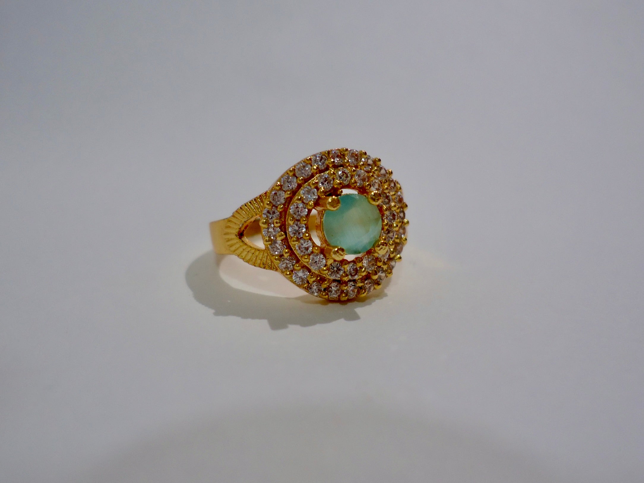 Jade Halo Ring