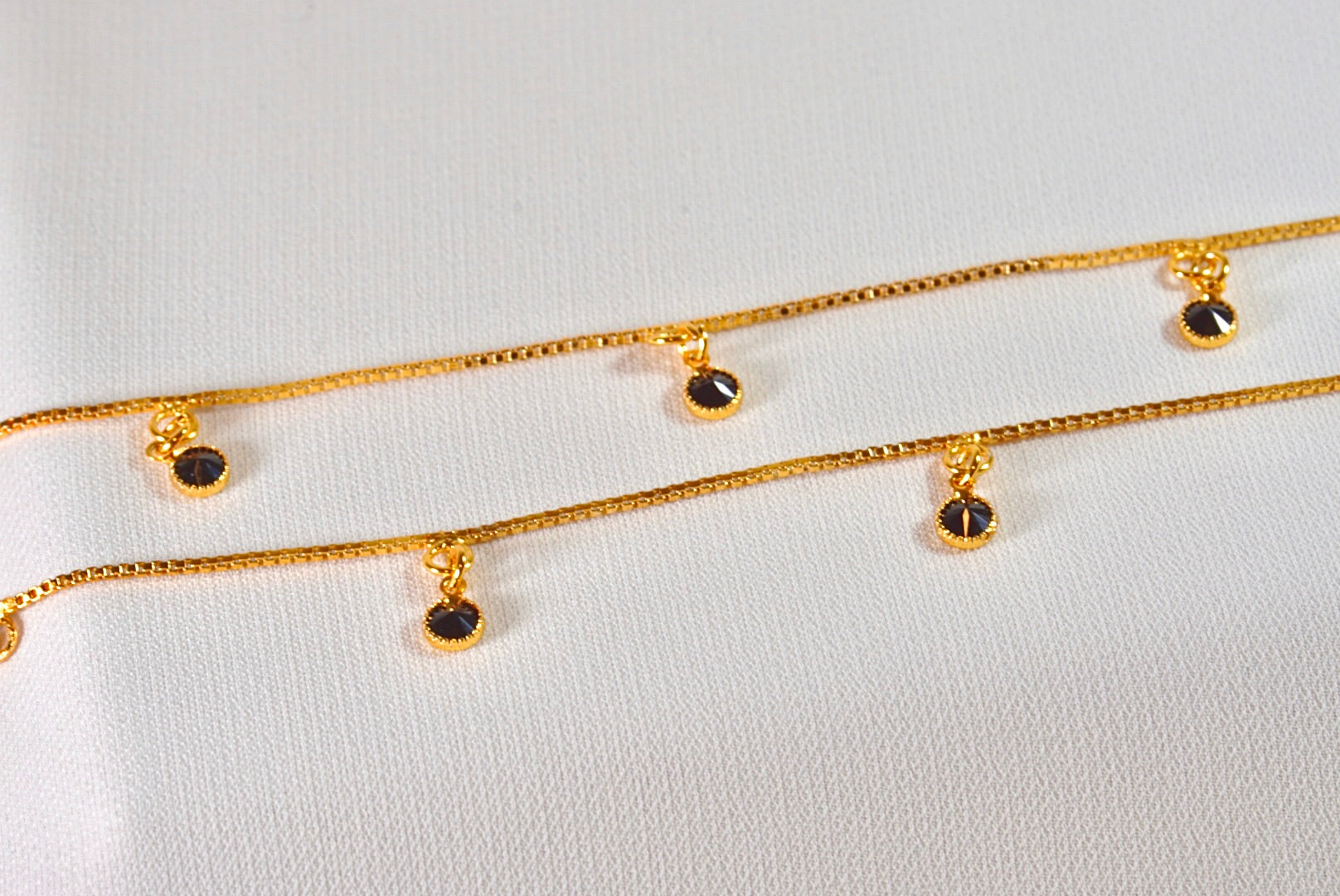 Obsidian Trace Anklets