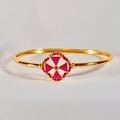 Rumi Rouge Cuff Bracelet
